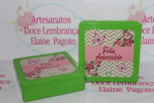 CAIXA ORGANIZADORA 6 DIVISÓRIAS FLORAL