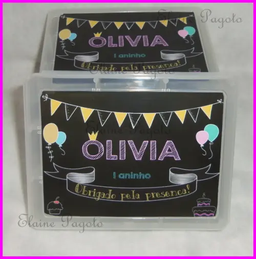 Caixa organizadora chalkboard