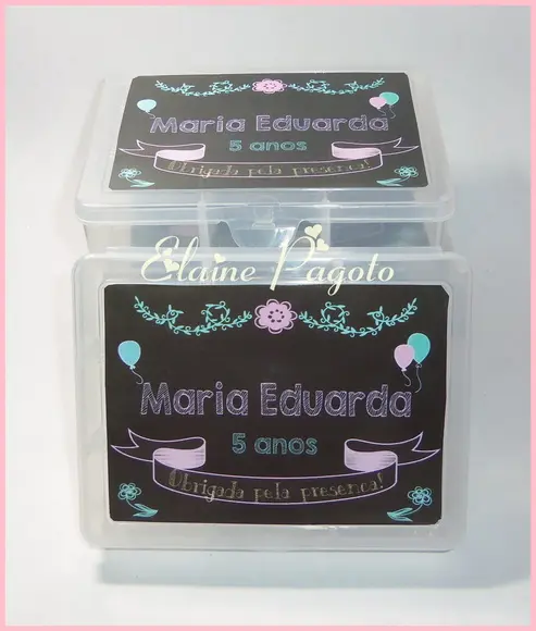 Caixa organizadora chalkboard