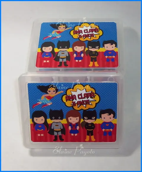 Caixa organizadora Super Heróis Baby