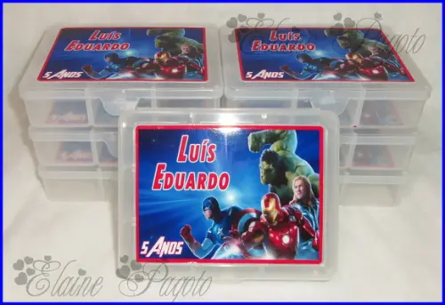 Caixa organizadora os vingadores