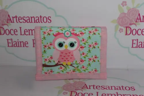 Carteira Infantil Corujinha