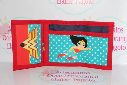 Carteira Infantil Mulher Maravilha