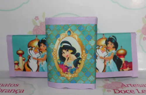 Carteira Infantil Princesa Jamine 50 Unidades