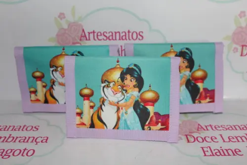 Carteira Infantil Princesa Jamine 50 Unidades
