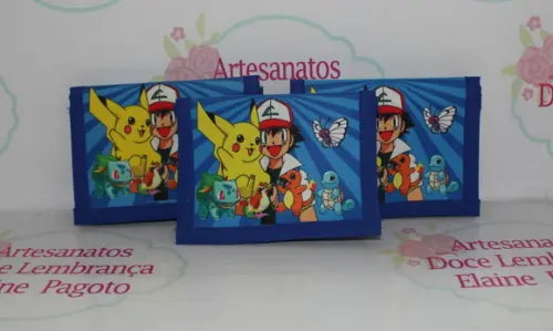 Carteira Simples Infantil Pokemon