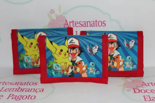Carteira Simples Infantil Pokemon