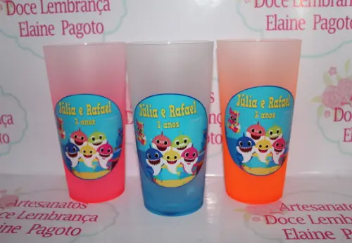 Copo Ecológico FOSCO DEGRADÊ Baby Shark