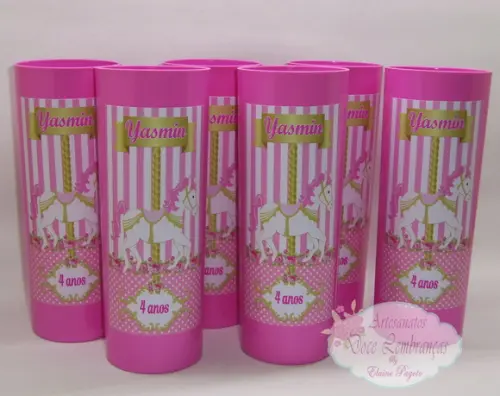 Copo Long Drink Carrossel Encantado
