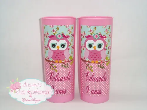 Copo Long Drink Corujinha 50unid