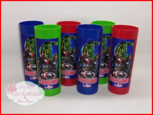 Copo Long Drink Os Vingadores