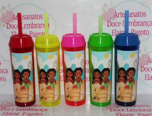 Copo Long Drink Moana Cute