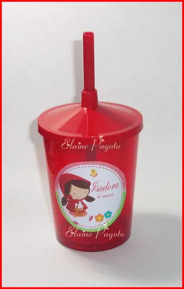 Copo Shake 300ml Chapeuzinho Vermelho