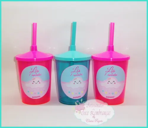 Copo Shake 300ml Chuva de Amor
