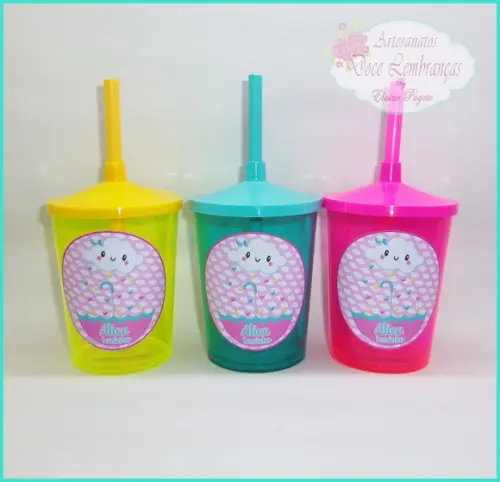 Copo Shake 300ml Chuva de Amor