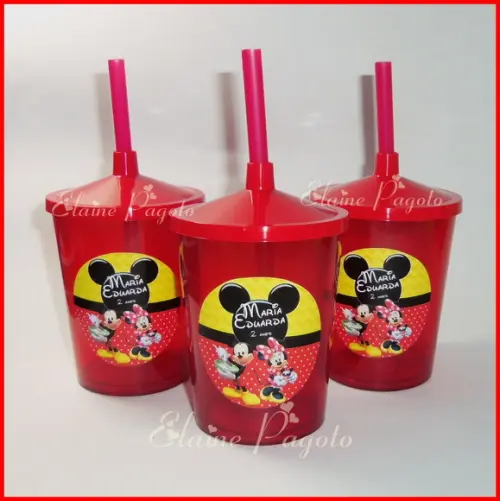 Copo Shake 300ml Mickey e Minnie