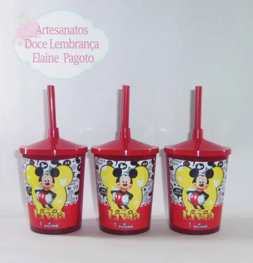 Copo Shake 300ml Mickey e Minnie