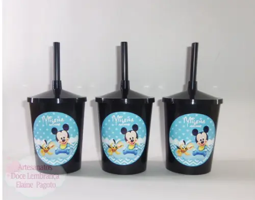 Copo Shake 300ml Minnie Rosa