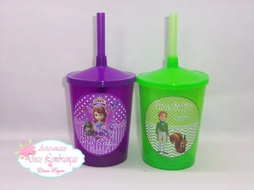 Copo Shake 300ml Princesa Sofia