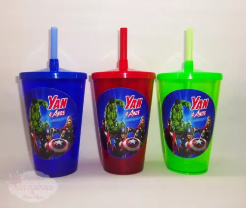 Copo shake 570ml Os vingadores