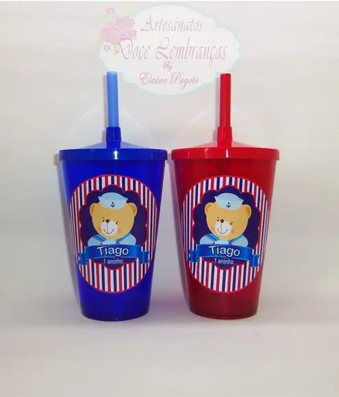 Copo shake 570ml Ursinho Marinheiro