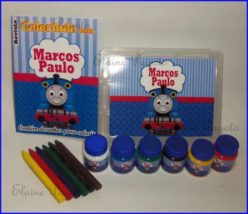 Kit colorir na caixa organizadora!