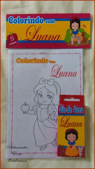 Kit de Colorir Branca de Neve!