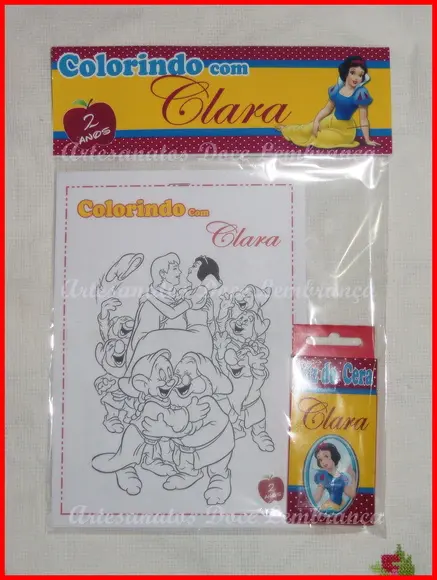 Kit de Colorir Branca de Neve!