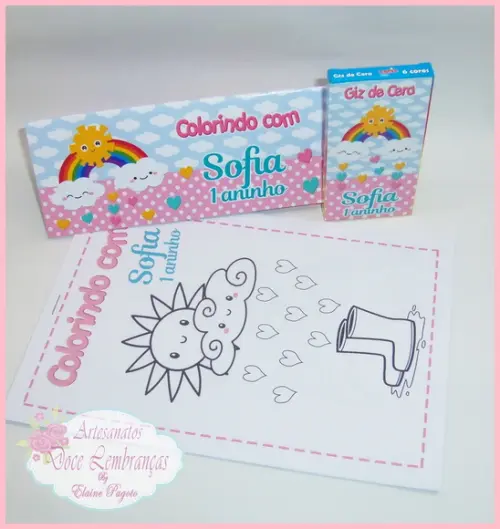 Kit de Colorir Chuva de Amor