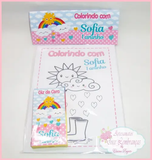 Kit de Colorir Chuva de Amor