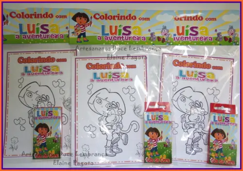 Kit de Colorir Dora A Aventureira