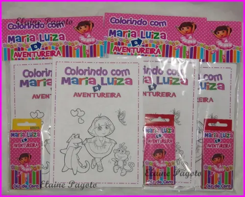 Kit de Colorir Dora A Aventureira
