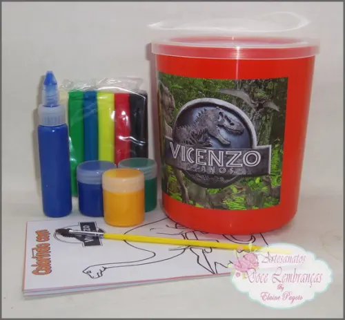 Kit de Colorir na Lata Ninho