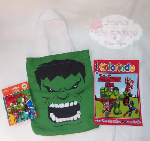 Kit de Colorir na Sacola Os Vingadores