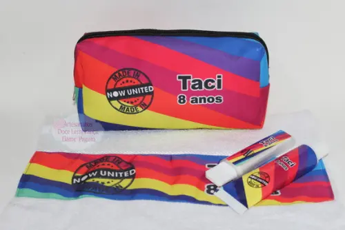 Kit Dental + necessaire + toalha Now United