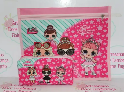 Kit Escolar Lol Surprise 4 C/ Mochila
