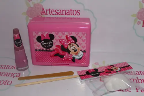 Kit Manicure Minnie Rosa