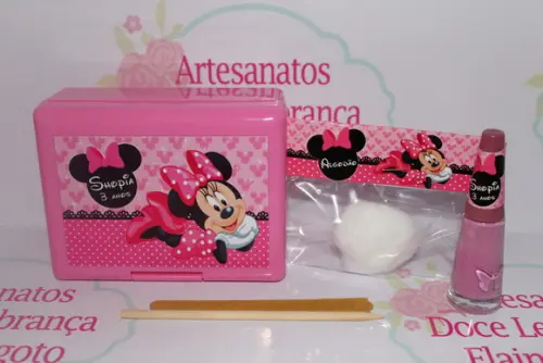 Kit Manicure Minnie Rosa