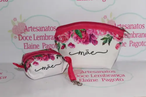 Kit Necessaire Dia das Mães e Porta Moedas