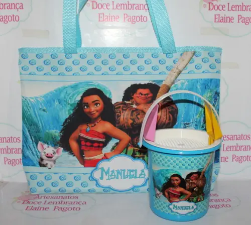 Kit Praia Moana -bolsa +baldinho de Praia