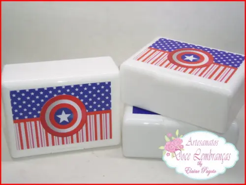 Lancheira/Caixa Box Capitão América