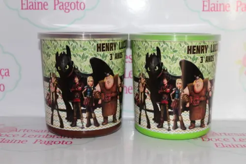 Lata tipo de Leite Como Treinar O Seu Dragão