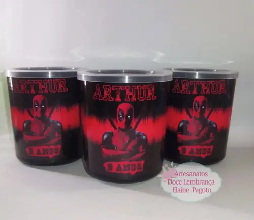 Lata tipo de Leite Deadpool