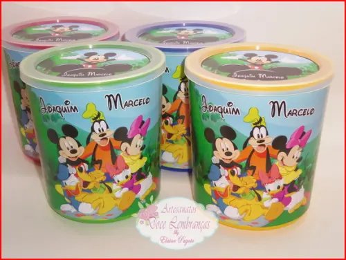 Lata Tipo de Leite Mickey 60 Unidades