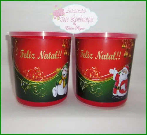Lata tipo de Leite Papai Noel