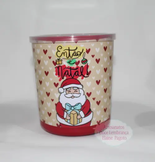 Lata tipo de Leite Papai Noel
