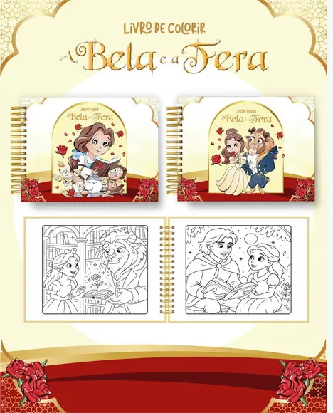 Livro de Colorir Princesa - 50 Desenhos A5
