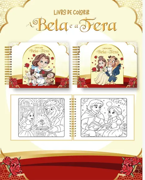 Livro de Colorir Princesa - 50 Desenhos A5