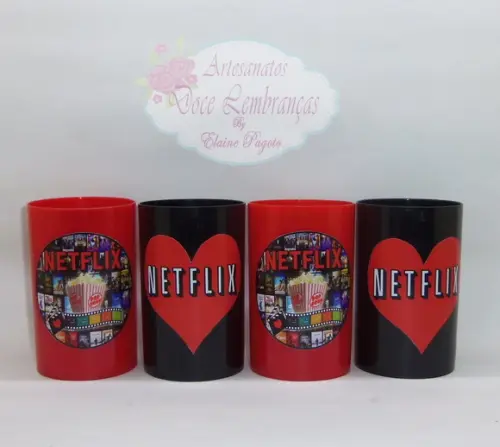 Mini copo long drink NetFlix
