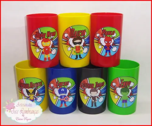 Mini copo long drink Os Vingadores Cute